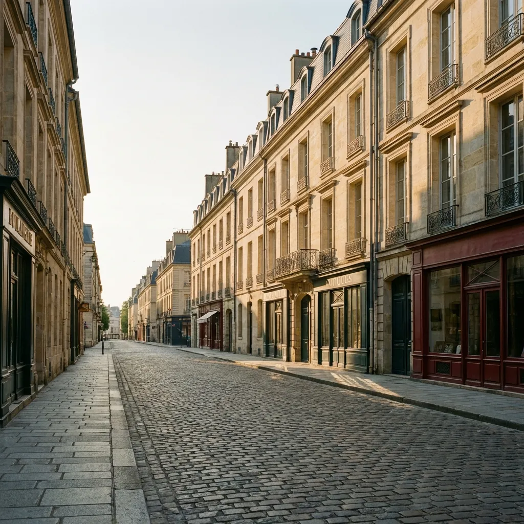 Rue typique de Versailles, quartier Notre-Dame